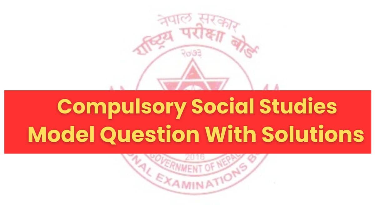 SEE social model question 2080 2081
